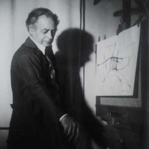 Pagliardini Mario nello studio - Mario Pagliardini